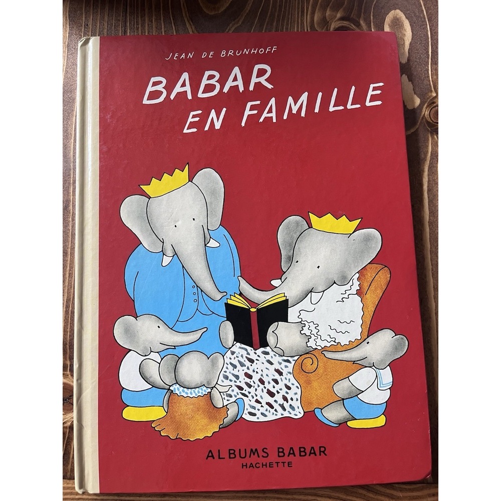 Jean‎ De Brunhoff--BABAR EN FAMILLE Giant French Hardcover 1979 Hachette